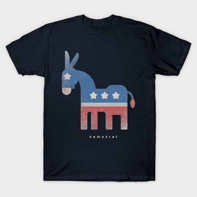 Democrat-Donkey T-Shirt by McKenna Guitar Sales